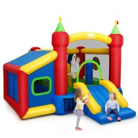 Castel Gonflabul mare FanTech Spatiu Loc de joaca multiactivitati Playcenter cu 100 Bile, Togogan, Dart, Cos Baschet, Poarta de Fotbal Castel Gonflabul mare FanTech Spatiu Loc de joaca multiactivitati Playcenter cu 100 Bile, Togogan, Dart, Cos Baschet, Poarta de Fotbal